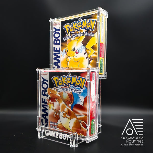 Présentoir pour 2 jeux Game Boy sous nos boîtes de protection