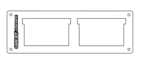 Cadre de protection pour cartouches Game Boy Advance