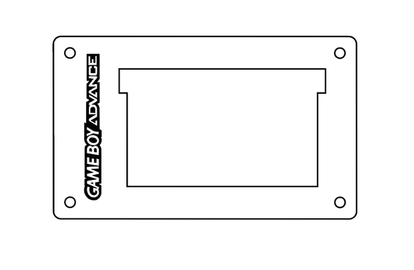 Cadre de protection pour cartouches Game Boy Advance
