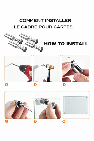 Cadre mural pour cartes à jouer