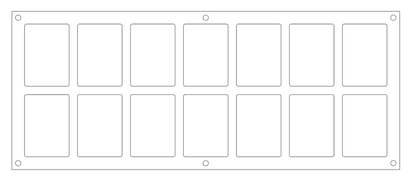 Cadre mural pour cartes à jouer
