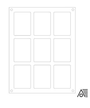 Cadre mural pour cartes à jouer
