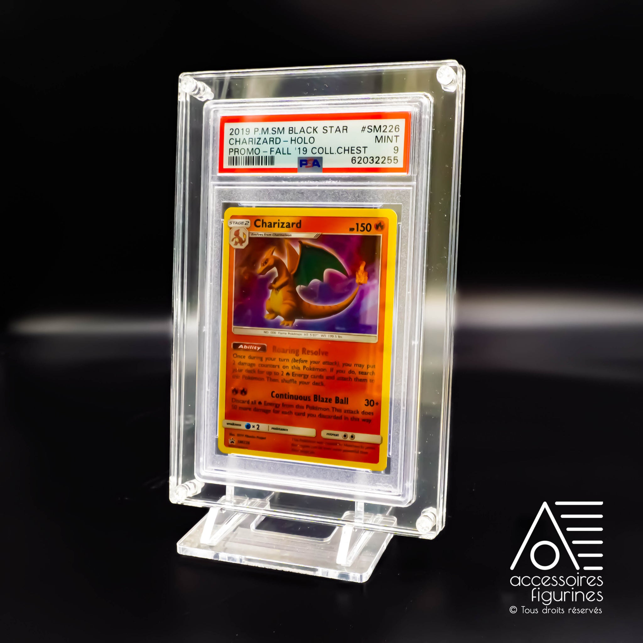 Porte-carte Pokemon PSA transparent en acrylique anti-UV avec Base - Chine  Socle PSA et support de carte PSA prix
