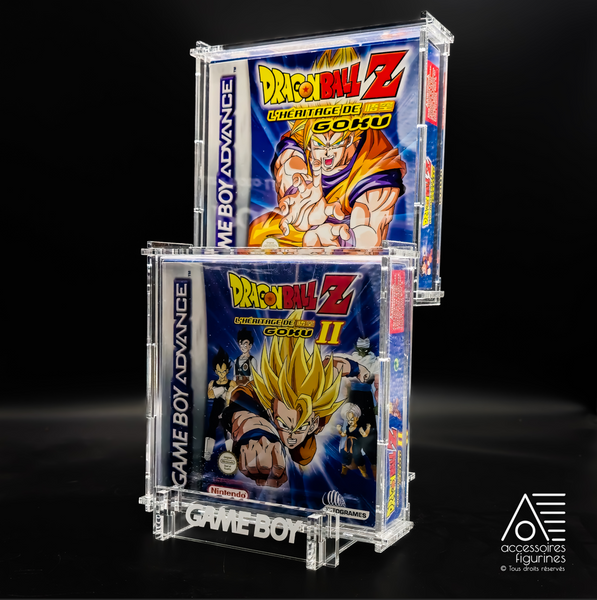 Présentoir pour 2 jeux Game Boy sous nos boîtes de protection