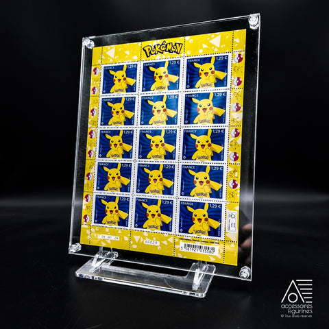 Cadre de protection pour planche de timbre