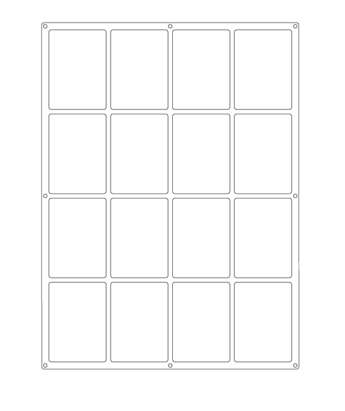 Cadre de protection pour carte à jouer (jusqu'à 12 cartes)