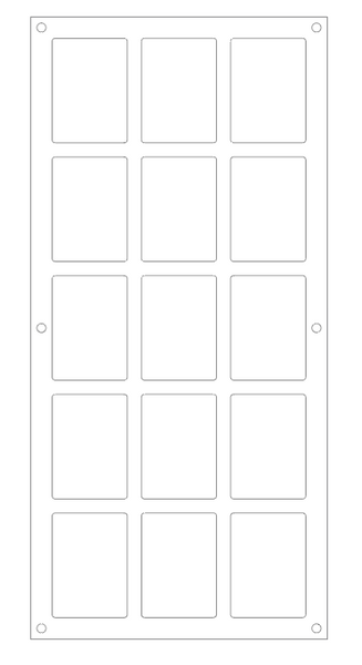 Cadre mural pour cartes à jouer