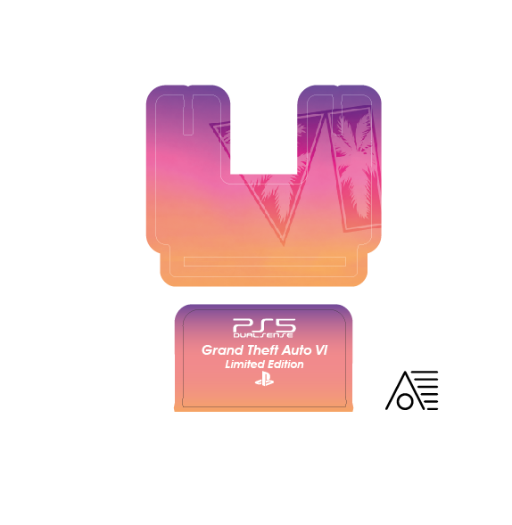 Support manette PlayStation 5 DualSense imprimé