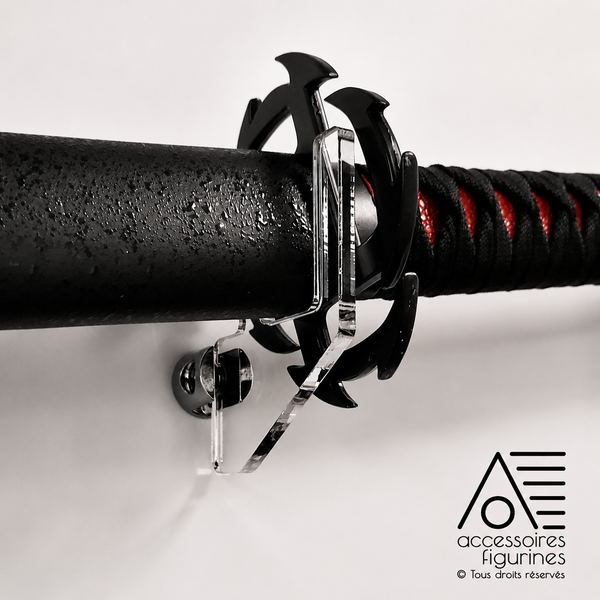 Paire de supports muraux pour Katana / Épée