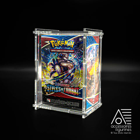 Boite de protection Acrylique Treasurewise boîte de boosters Pokémon
