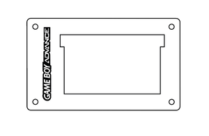 Cadre de protection pour cartouches Game Boy Advance