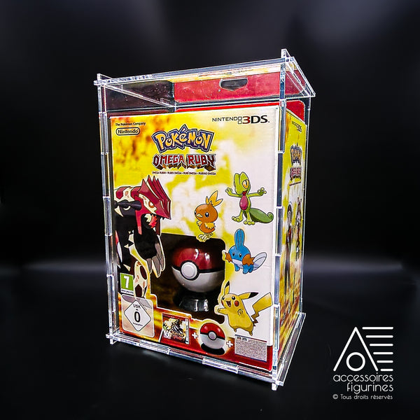 Boîte de protection pour Collector 3DS Rubis Omega + Pokéball