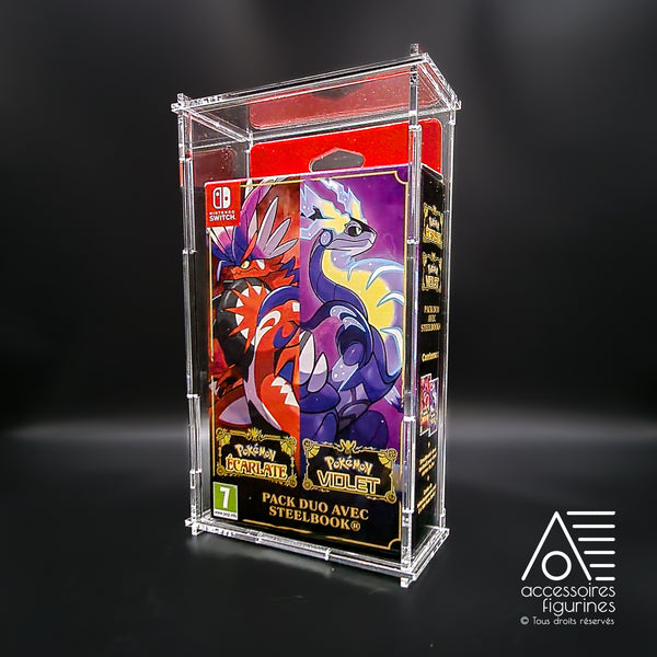Boîte de protection pour jeux Switch Carton Pokémon Écarlate et Violet