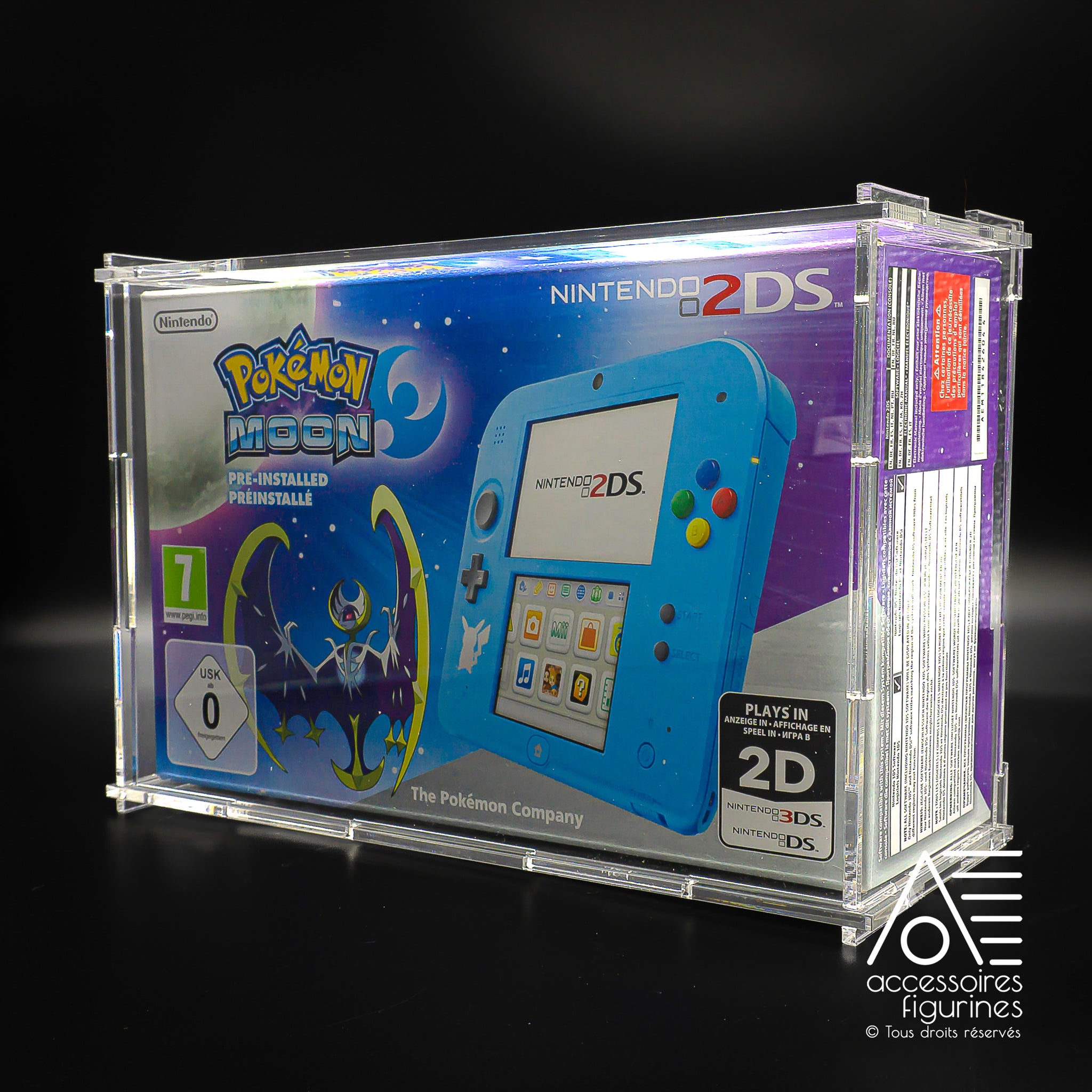 Boîte de protection pour console 2DS  Pokémon Moon