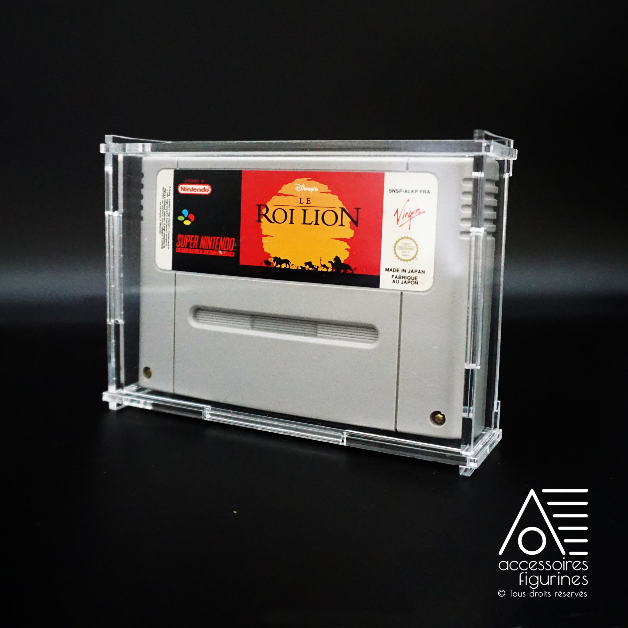 Boîte de protection pour jeux cartouche SNES