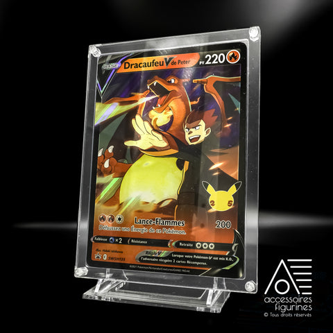 Cadre / boite en acrylique / plexiglass de protection pour cartes Pokemon  certifiée PCA